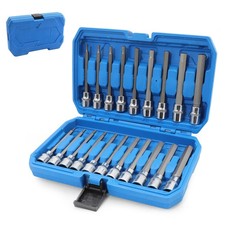 Deep Socket Set 20Pc Extra Long 3/8 Drive Impact Blue Mechanics Tool picture