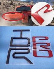 Double Layer Black Red TAILGATE TRD PRO LETTER FOR TOYOTA TUNDRA 2022 - 2026 picture