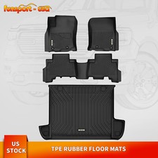 For 2013-2024 Toyota 4Runner Floor Mats & Cargo Liner All Weather TPE 3D Molded picture