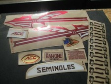 Florida State Seminoles football helmets 3M vinyl decals chrome picture