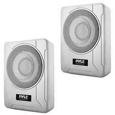 2x Pyle PLMRSBA8 8” 600W Max Low-Profile Subwoofer for Under-seat Installations picture