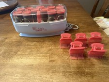 Conair More Big Curls Hot 12 Rollers Jumbo Hair Electric CHV12N with clips  picture