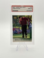 2001 Upper Deck Golf Tiger Woods #1 PSA 9 picture