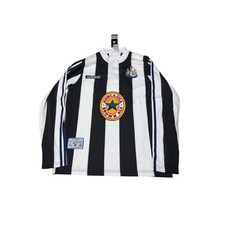 NWT Adidas Newcastle United 96 97 Jersey Long Sleeve Black White Mens Medium picture