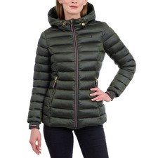 Tommy Hilfiger Women's Lightweight Puffer Jacket Nylon Fill Thumbhole XS-XXL picture