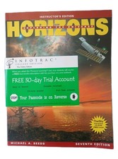 Horizons Exploring the Universe Instructers Edition Michael Seeds Textbook  picture