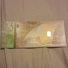 Karatbars 0.1g 999.9 Fine Gold Bar CashGold Note picture