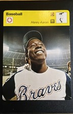 1977-79 Sportscasters - Series 03 Hank Aaron #03-16 Lausanne picture