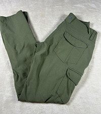 KÜHL Women’s Green Cotton Cargo Hiking Pants Roll-Tab Cuffs Size 0 REG picture
