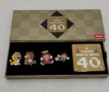 Super Mario Bros. 40th Anniversary Pin Set Promotional New picture