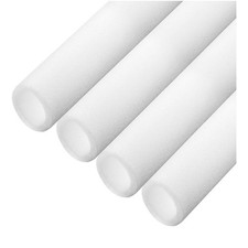 MECCANIXITY 4pcs Pipe Insulation Foam Tube 2 Inch ID 3ft Freeze Protection White picture