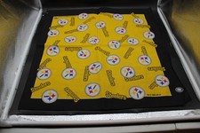 vintage 90s Pittsburgh Steelers NFL black and yellow football bandana picture