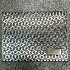 Vintage Gold Tone Makeup Compact/Vanity minaudière Comb Mirror 1950’s Jewelry picture