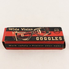 Vintage Chicago Eye Shield Co Cesco Wide Vision Goggles (Original Packaging) picture