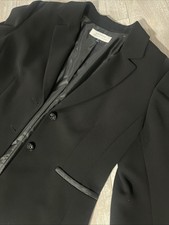 Tahari Women's Black Blazer Size 14 Formal Trim Gorgeous Buttons picture