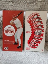 MLB Cincinnai Reds Media Guides Lot Of 2 - 1986 & 1987 Pete Rose Preowned picture