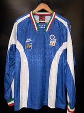 ITALY 1995-1996 ORIGINAL TRAINING PLAYER JERSEY Size L picture