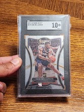 2019-20 ZION WILLIAMSON PANINI SELECT RC #199 PELICANS ROOKIE SGC 10 💎 GEM MINT picture