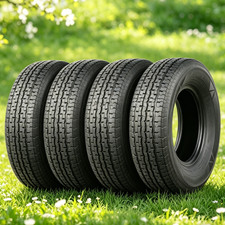 4-Pack ST 225/75R15 Trailer Tires 225 75 15 Heavy Duty 10PR Radial Semi-Steel picture