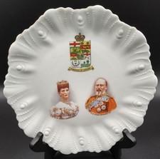 Antique King Edward VII & Queen Alexandra Dominion of Canada Commemorative Plate picture