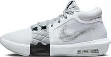 Nike LeBron James Witness VIII White Light Smoke Grey Black FB2239-100 Mens Size picture