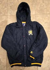 Vintage starter full zipper quilted jacket Large 1990s  picture