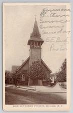 c.1910 Riverside New Jersey Zion Lutheran Church Ess an Ess Photo Co. Postcard picture