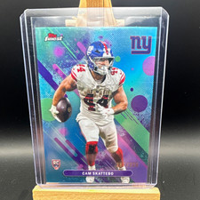 Topps Finest 2025 Performance Sky Blue RC Cam Skattebo #18 /325 Giants picture
