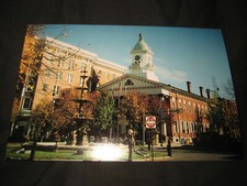 1950s-1960s Chambersburg PA Postcard Court House Memorial Square Franklin County picture