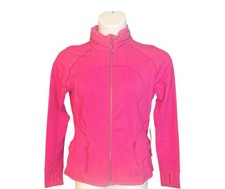 Lululemon Hustle in Your Bustle RARE Jacket Women’s Size 12 Barbie Hot Pink New picture