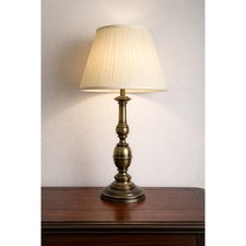 Vintage Stiffel Solid Brass Table Lamp Neoclassical Baluster Traditional Light picture