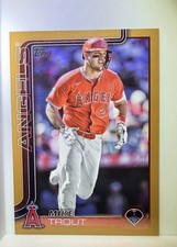 Mike Trout 2025 Topps Series 1 #200 Gold #’d /2025  Los Angeles Angels picture