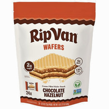 24 Pack Rip Van Chocolate Hazelnut Wafer Cookies, 1 LB Total. Vegan, Non GMO picture