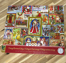 Ceaco Vintage Christmas Collage 2000-Piece Jigsaw Puzzle Interlocking Recycled picture