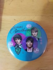 2008 Collector Pin Rock Jonas Brothers Rare Pin Featuring Kevin, Joe, and Nick picture