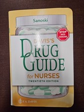 F.A. Davis Davis's Drug Guide for Nurses 20th Ed Sanoski Nursing Book English picture