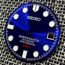 New SEIKO MARINE MASTER BLUE DIAL DATE DIVERS FOR NH35 NH36 4R36 7S26 SKX007 picture