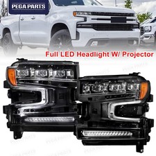 For 2019-2021 Chevy Silverado 1500 Full LED Projector Headlights Assembly LH&RH picture