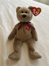 Ty Beanie Babies 1999 Signature Bear Plush Beanbag Vintage w/ Hang Tag picture