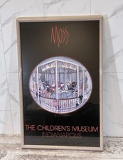 The Childrens Museum Indianapolis 1984 P Buckley Moss Framed Art Print 26”x17” picture