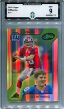 Topps 2005 eTopps Eli Manning #24 2nd year New York Giants Graded Football Card picture