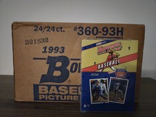 1993 BOWMAN BASEBALL FACTORY SEALED HOBBY BOX DEREK JETER, ANDY PETTITTE RC? picture