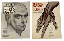 Drawing the Human Head & Drawing Dynamic Hands - Hogarth, Burne - 2 How To bks picture