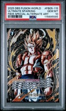 2025 DBS FUSION WORLD ULTIMATE SPARKING FB05-115 SPECIAL ALT ART PSA 10 picture