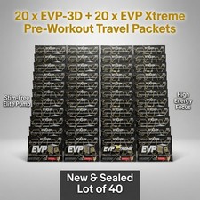 20 Evogen EVP Xtreme N.O. Pre-Workout + 20 EVP 3D Travel Packets VICTORY PUNCH picture