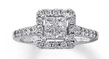 Kay’s Jewelers 1CT Diamond Engagement Ring With Band 14K White Gold picture