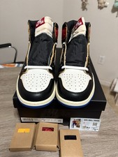 Size 9.5 - Union LA x Air Jordan 1 Retro OG High Varsity Red Fragment Design picture