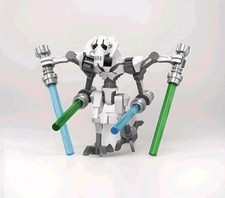 Custom Star Wars White General Grievous with Minifigure Baseplate picture