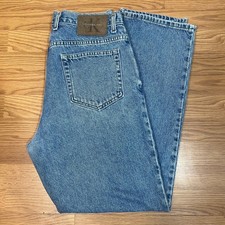 Vintage Calvin Klein Jeans Mens 34 Made in USA Blue Straight Leg BMPP165 Denim picture