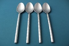 Pier One PII16 Teaspoons (Set of 4) Hammered Glossy China 18/8 Stainless 7